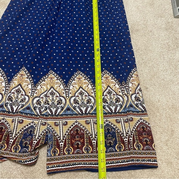 Boho Pullon wide leg pants Medium elastic waist comfort bohemian - Picture 5 of 9